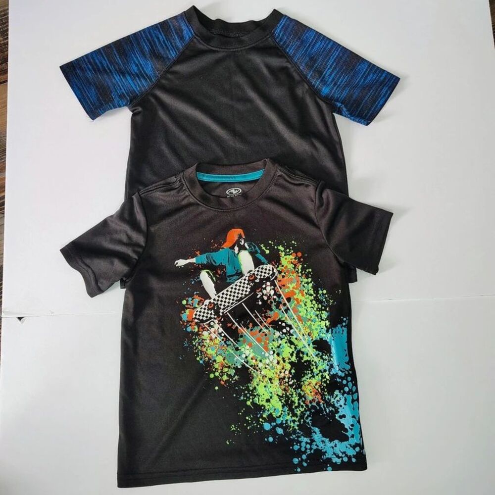 Boys Athletic Activewear T-Shirt Lot Size 4 & 4-5 Pro Player & Athletic Works